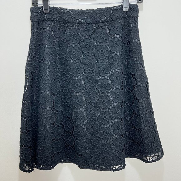 Kate Spade New York Women's Lined Lace Black Skirt Size 4 - Picture 3 of 5